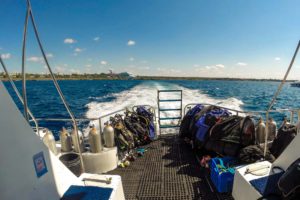 Scuba diving gear ready for the dive